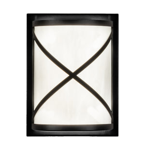 Meyda Tiffany - 244395 - LED Wall Sconce - Whitewing - Fine Textured Black