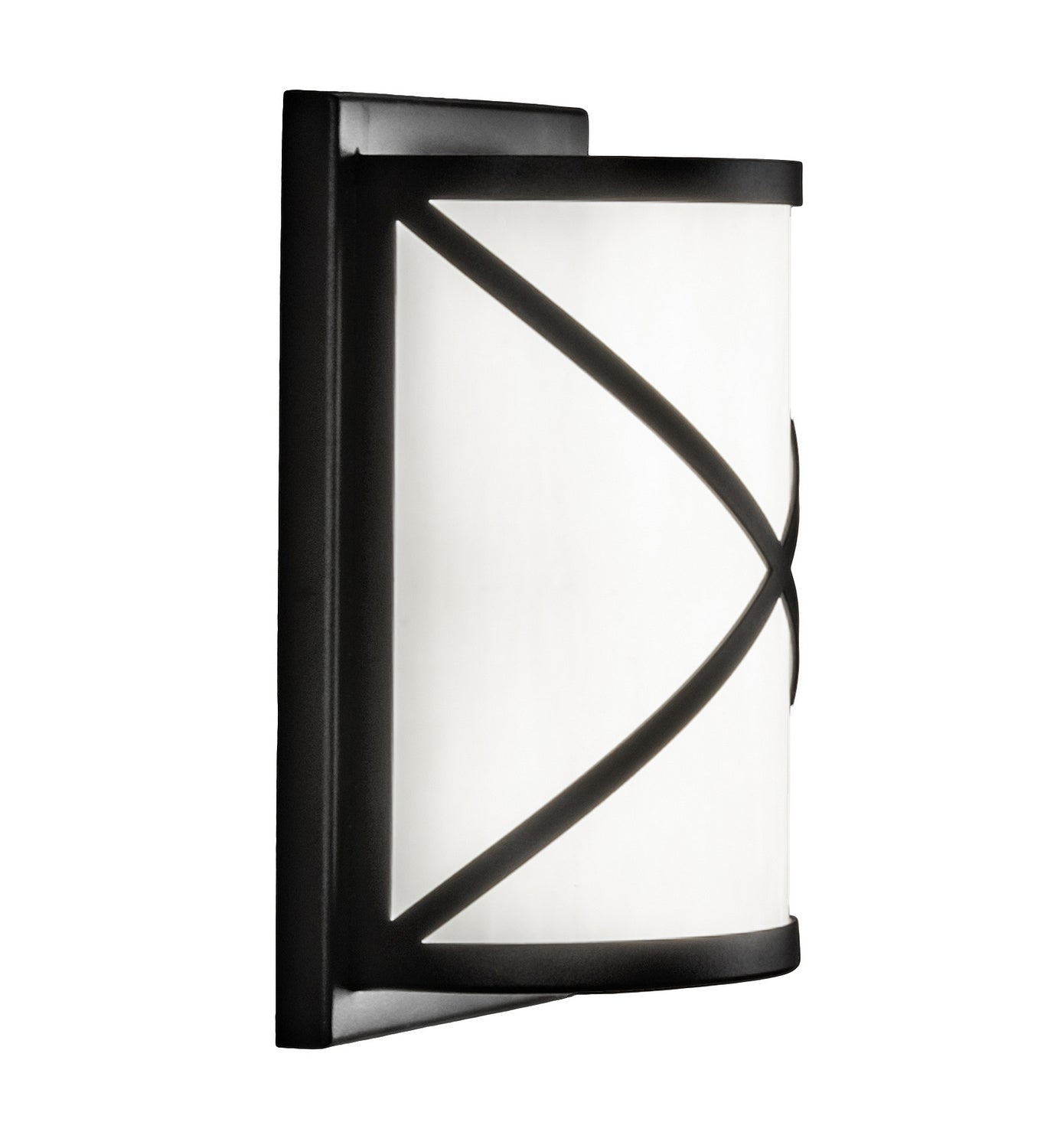 Meyda Tiffany - 244395 - LED Wall Sconce - Whitewing - Fine Textured Black