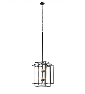 Meyda Tiffany - 244539 - Eight Light Pendant - Kitzi Box - Solar Black