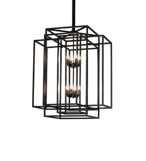 Meyda Tiffany - 244539 - Eight Light Pendant - Kitzi Box - Solar Black