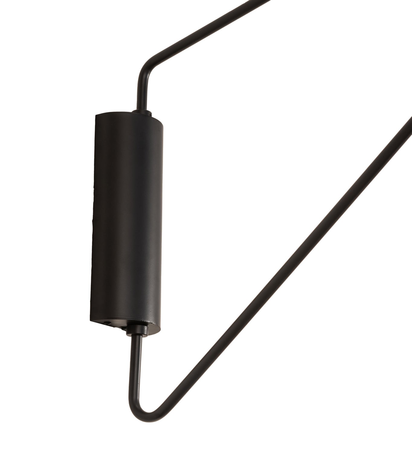 Meyda Tiffany - 244647 - LED Swing Arm Wall Sconce - Cilindro Textrene - Solar Black/Brass