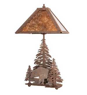 Meyda Tiffany - 244667 - Two Light Table Lamp - Lone Bear - Rust