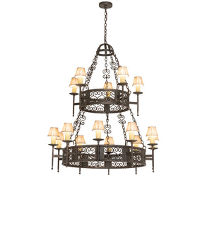 Meyda Tiffany - 244797 - 15 Light Chandelier - Toscano - Gilded Tobacco