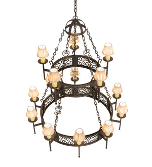 Meyda Tiffany - 244797 - 15 Light Chandelier - Toscano - Gilded Tobacco