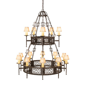 Meyda Tiffany - 244797 - 15 Light Chandelier - Toscano - Gilded Tobacco