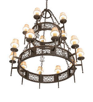 Meyda Tiffany - 244797 - 15 Light Chandelier - Toscano - Gilded Tobacco