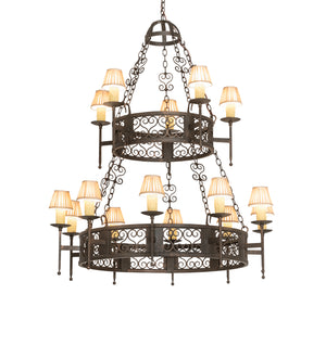 Meyda Tiffany - 244797 - 15 Light Chandelier - Toscano - Gilded Tobacco