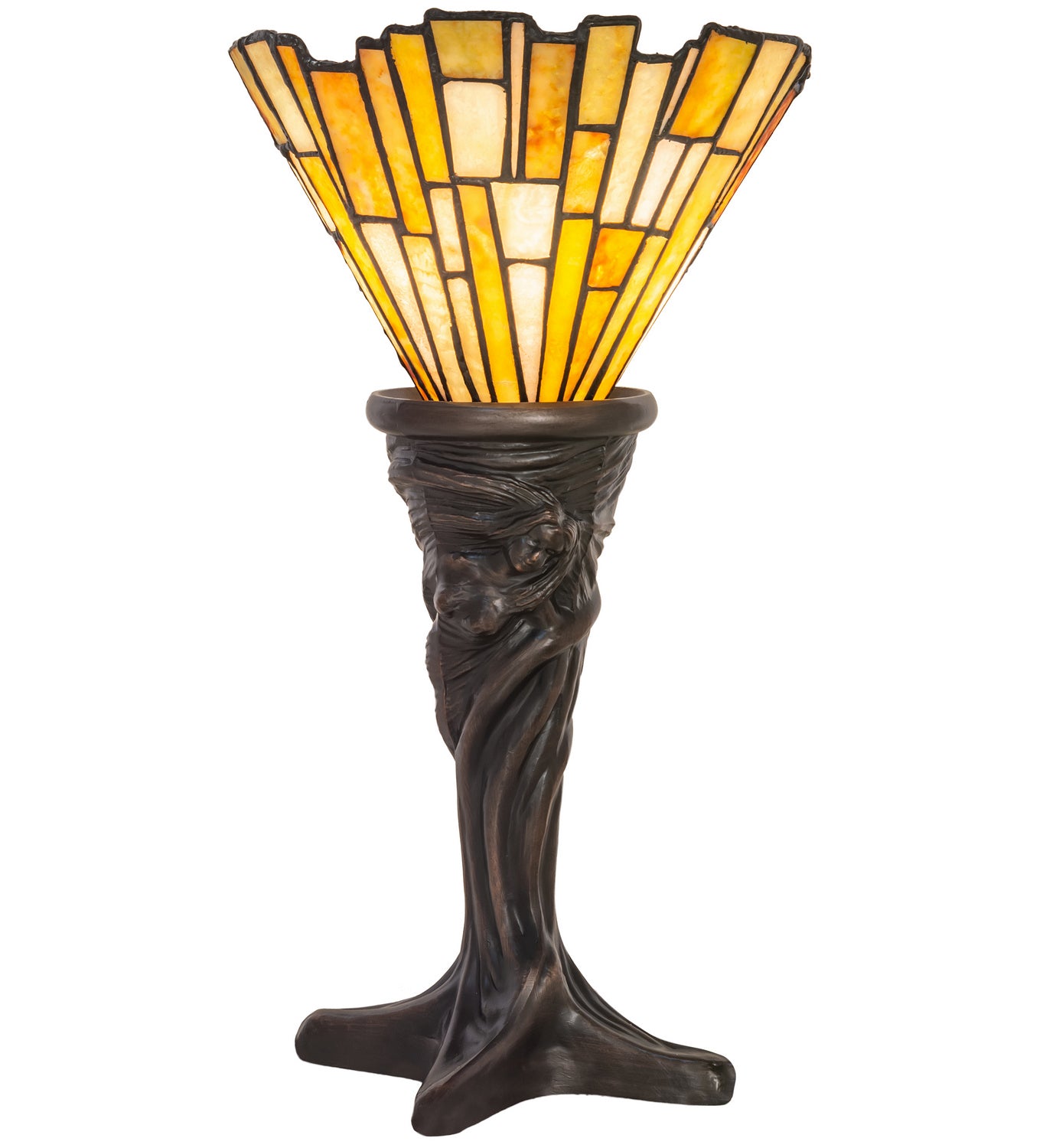 Meyda Tiffany - 244880 - One Light Mini Lamp - Delta - Mahogany Bronze