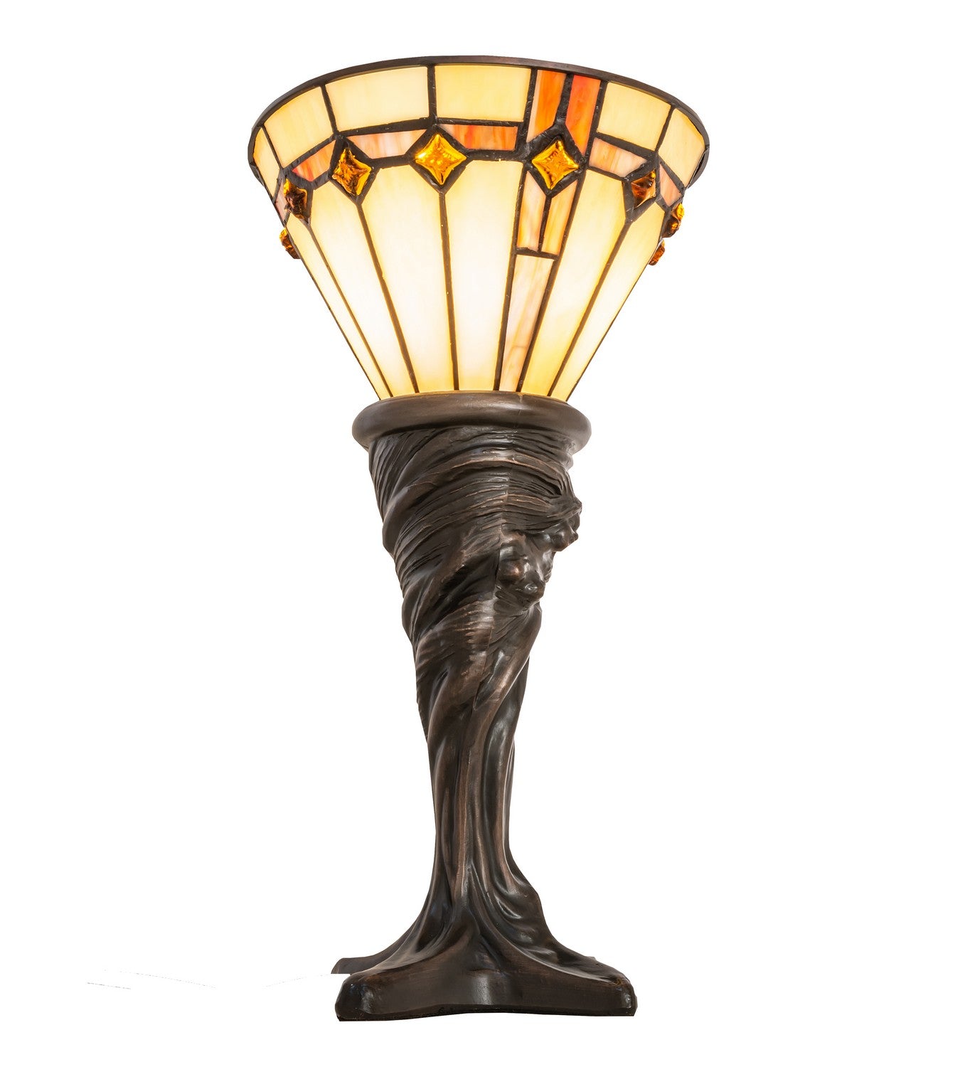 Meyda Tiffany - 244891 - One Light Mini Lamp - Belvidere - Mahogany Bronze