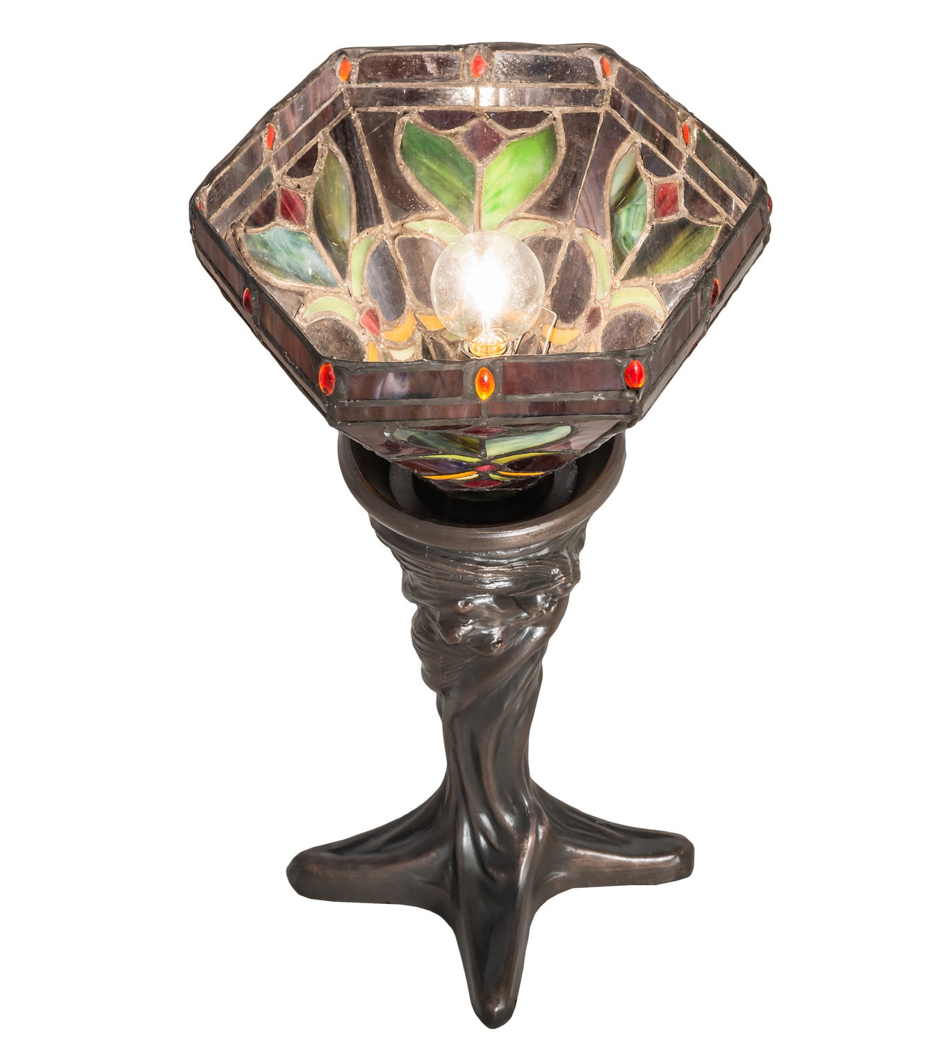 Meyda Tiffany - 244893 - One Light Mini Lamp - Middleton - Mahogany Bronze