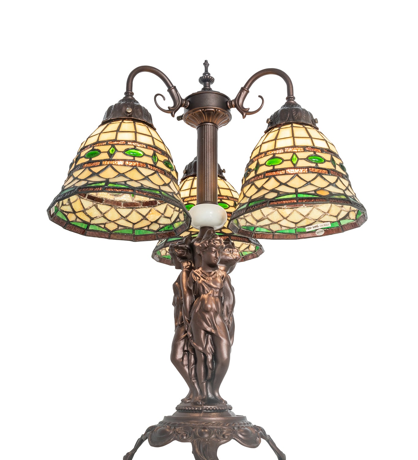 Meyda Tiffany - 245484 - Three Light Table Lamp - Tiffany Roman - Mahogany Bronze