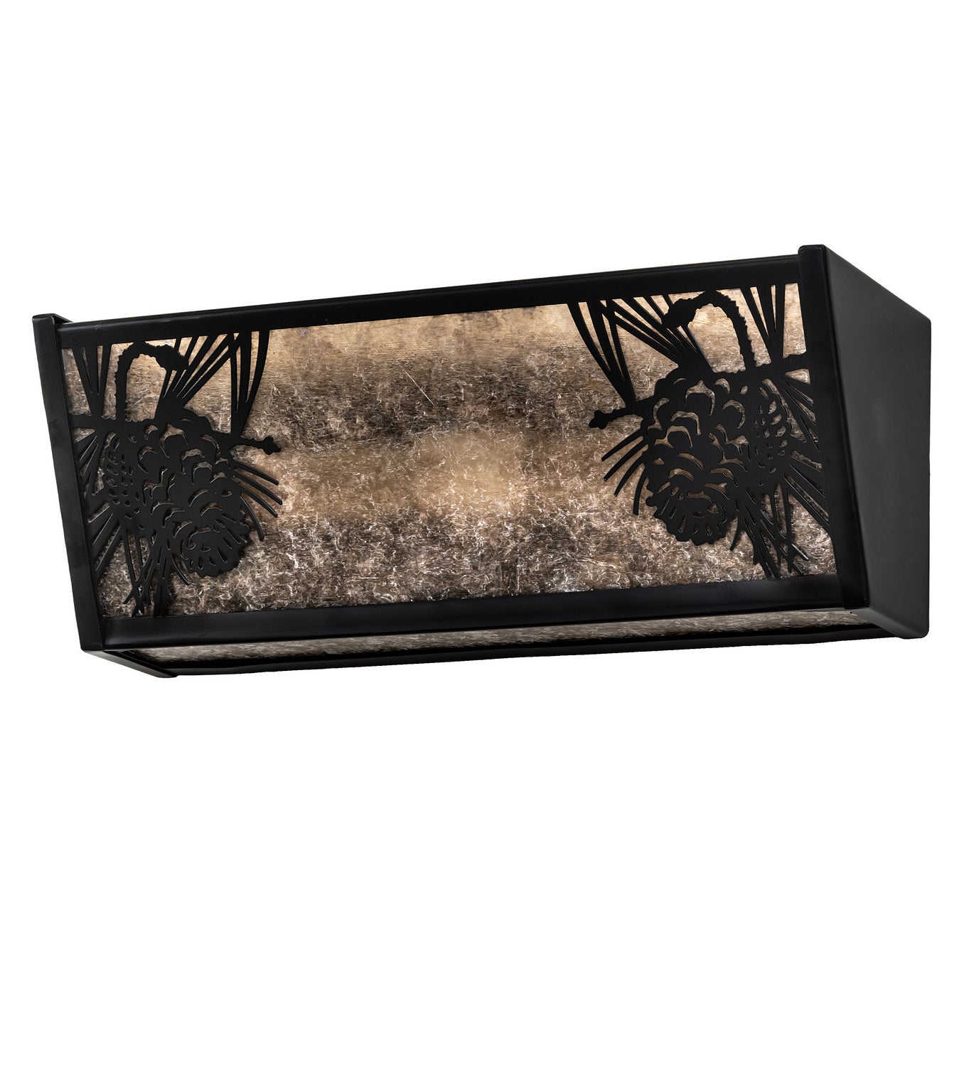 Meyda Tiffany - 245537 - Two Light Vanity - Winter Pine - Solar Black