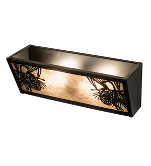 Meyda Tiffany - 245537 - Two Light Vanity - Winter Pine - Solar Black