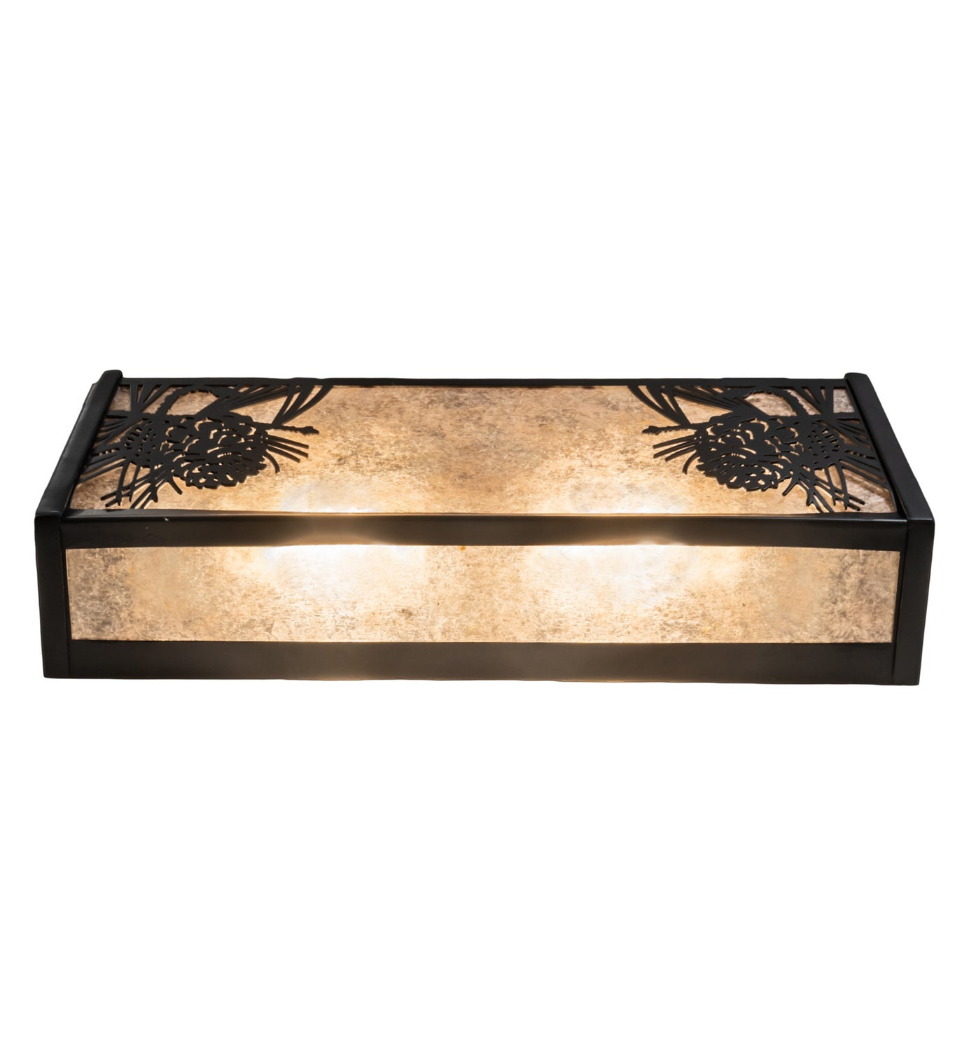 Meyda Tiffany - 245537 - Two Light Vanity - Winter Pine - Solar Black