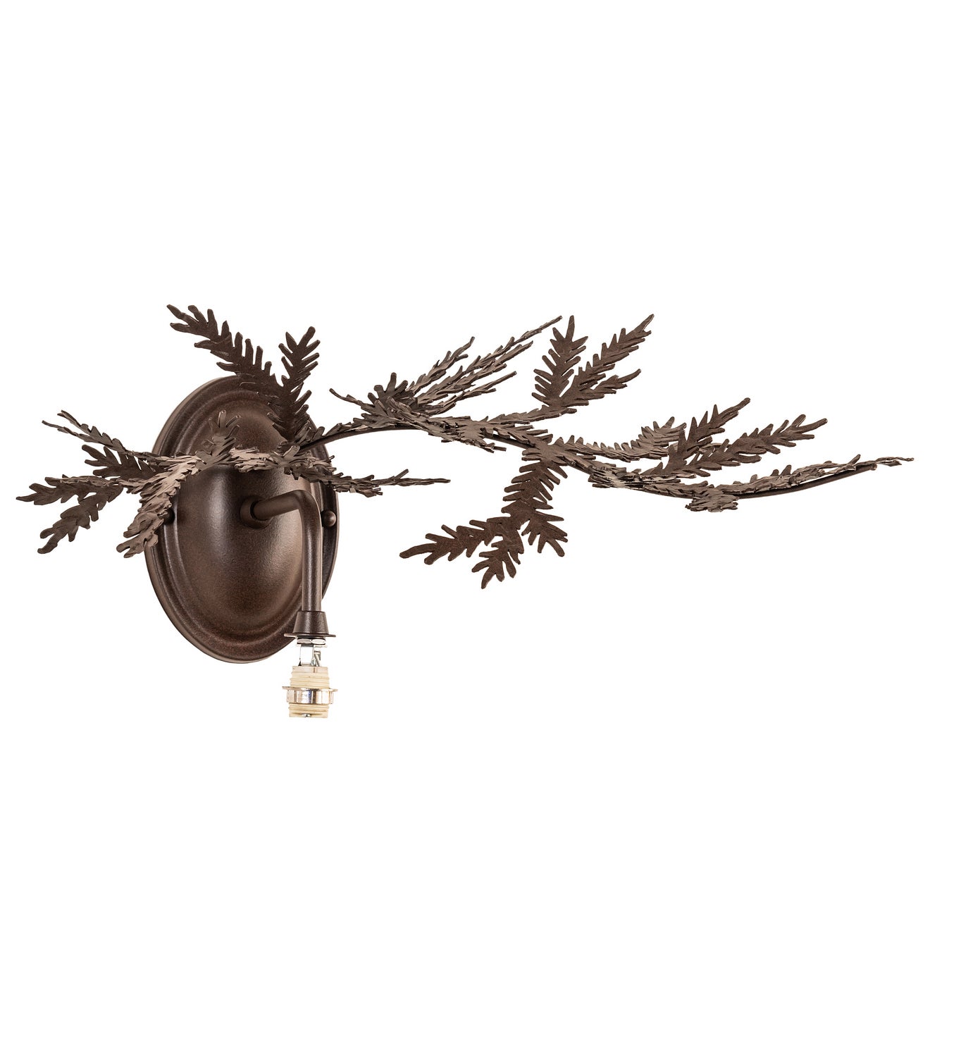 Meyda Tiffany - 245635 - One Light Wall Sconce - Pine Branch - Cafe Noir