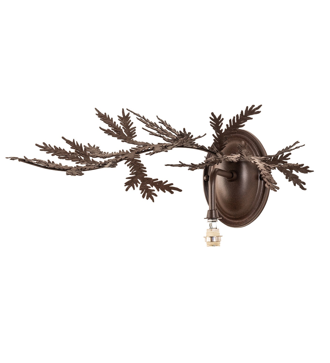 Meyda Tiffany - 245636 - One Light Wall Sconce - Pine Branch - Cafe Noir