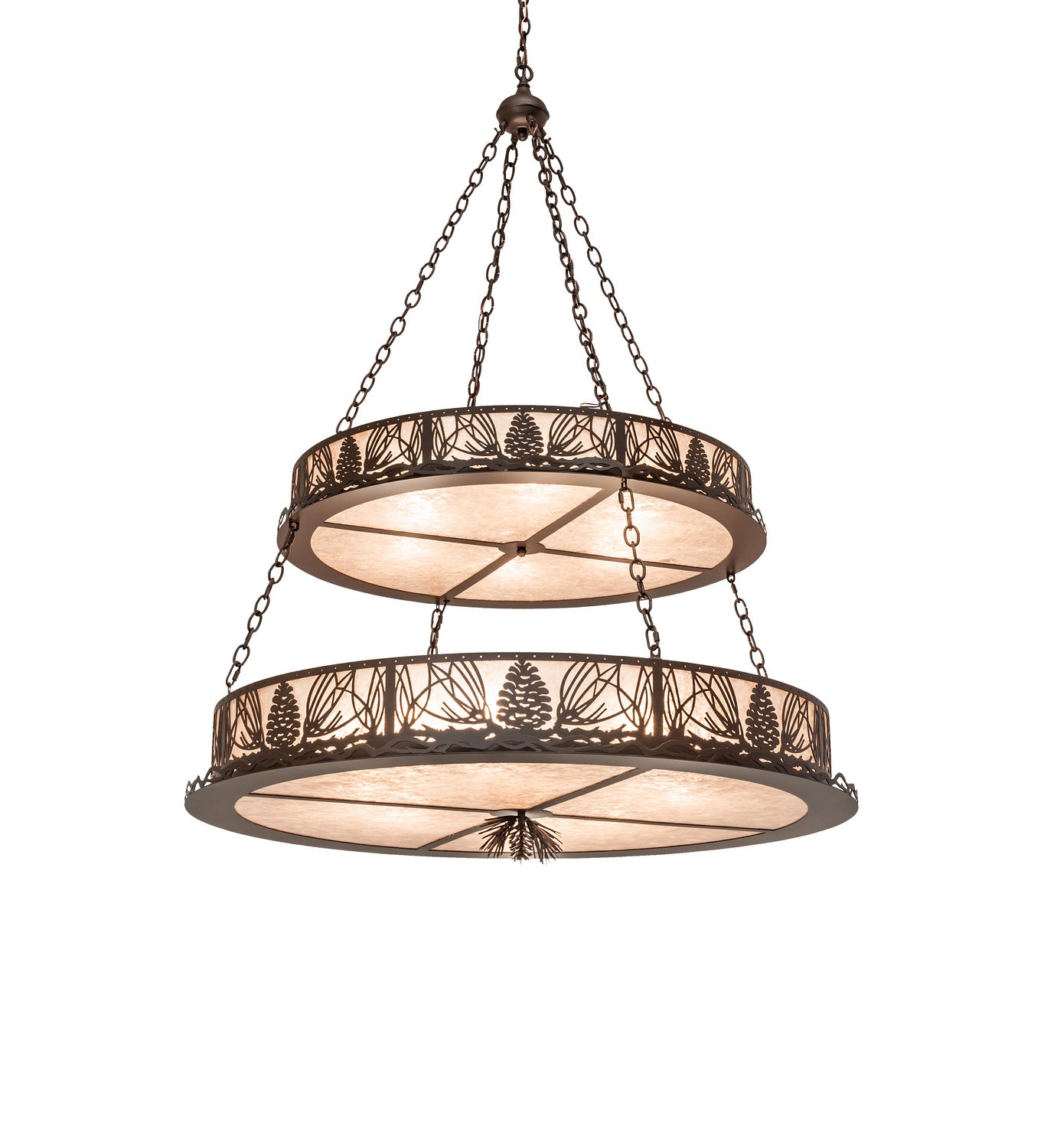 Meyda Tiffany - 245990 - 14 Light Pendant - Mountain Pine - Cafe Noir