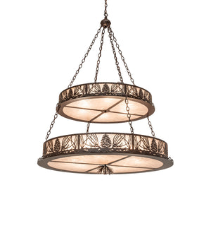 Meyda Tiffany - 245990 - 14 Light Pendant - Mountain Pine - Cafe Noir