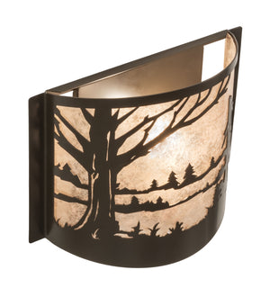 Meyda Tiffany - 246140 - One Light Wall Sconce - Quiet Pond - Timeless Bronze