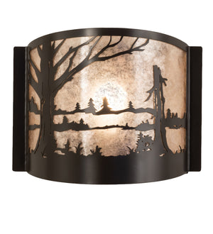 Meyda Tiffany - 246140 - One Light Wall Sconce - Quiet Pond - Timeless Bronze