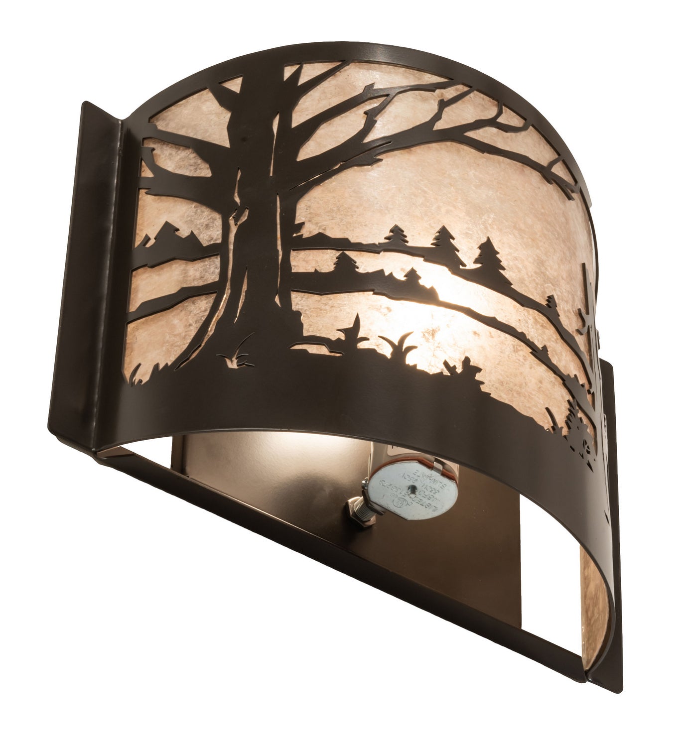 Meyda Tiffany - 246140 - One Light Wall Sconce - Quiet Pond - Timeless Bronze