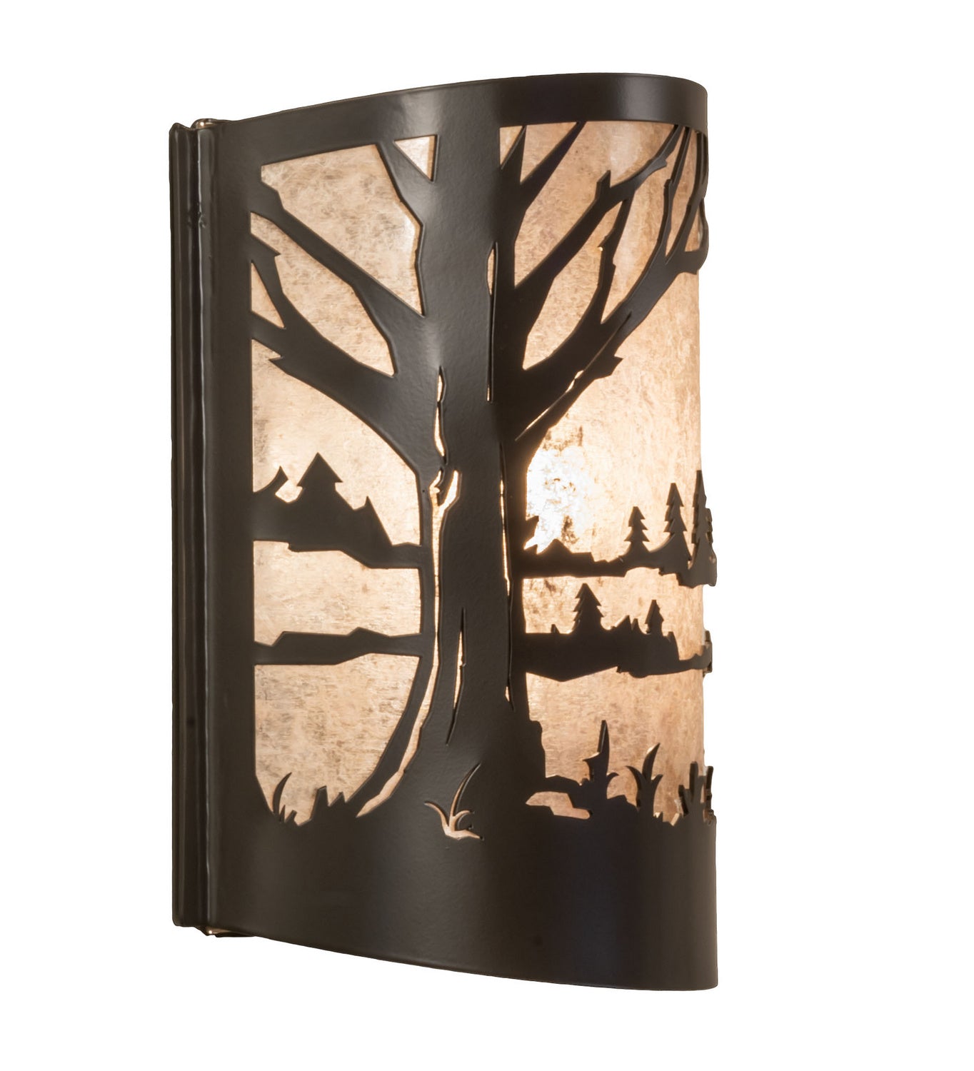 Meyda Tiffany - 246140 - One Light Wall Sconce - Quiet Pond - Timeless Bronze