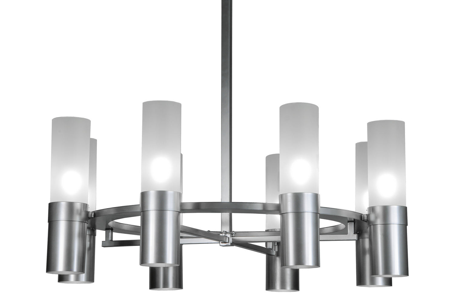 Meyda Tiffany - 246143 - Eight Light Chandelier - Farmington - Nickel