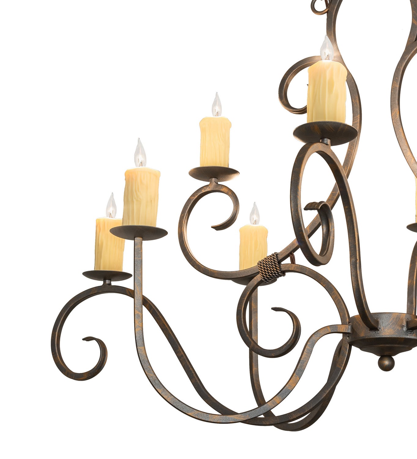 Meyda Tiffany - 247230 - Ten Light Chandelier - Clifton - French Bronze