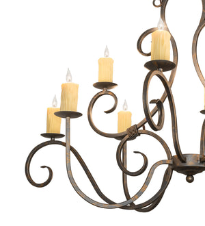 Meyda Tiffany - 247230 - Ten Light Chandelier - Clifton - French Bronze