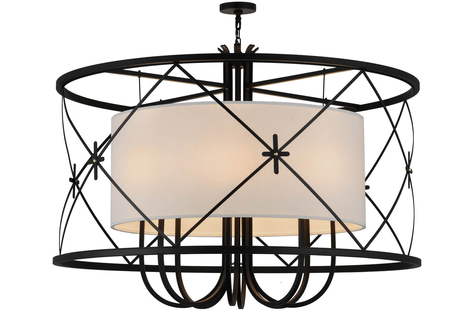 Meyda Tiffany - 247352 - Eight Light Pendant - Penelope - Black