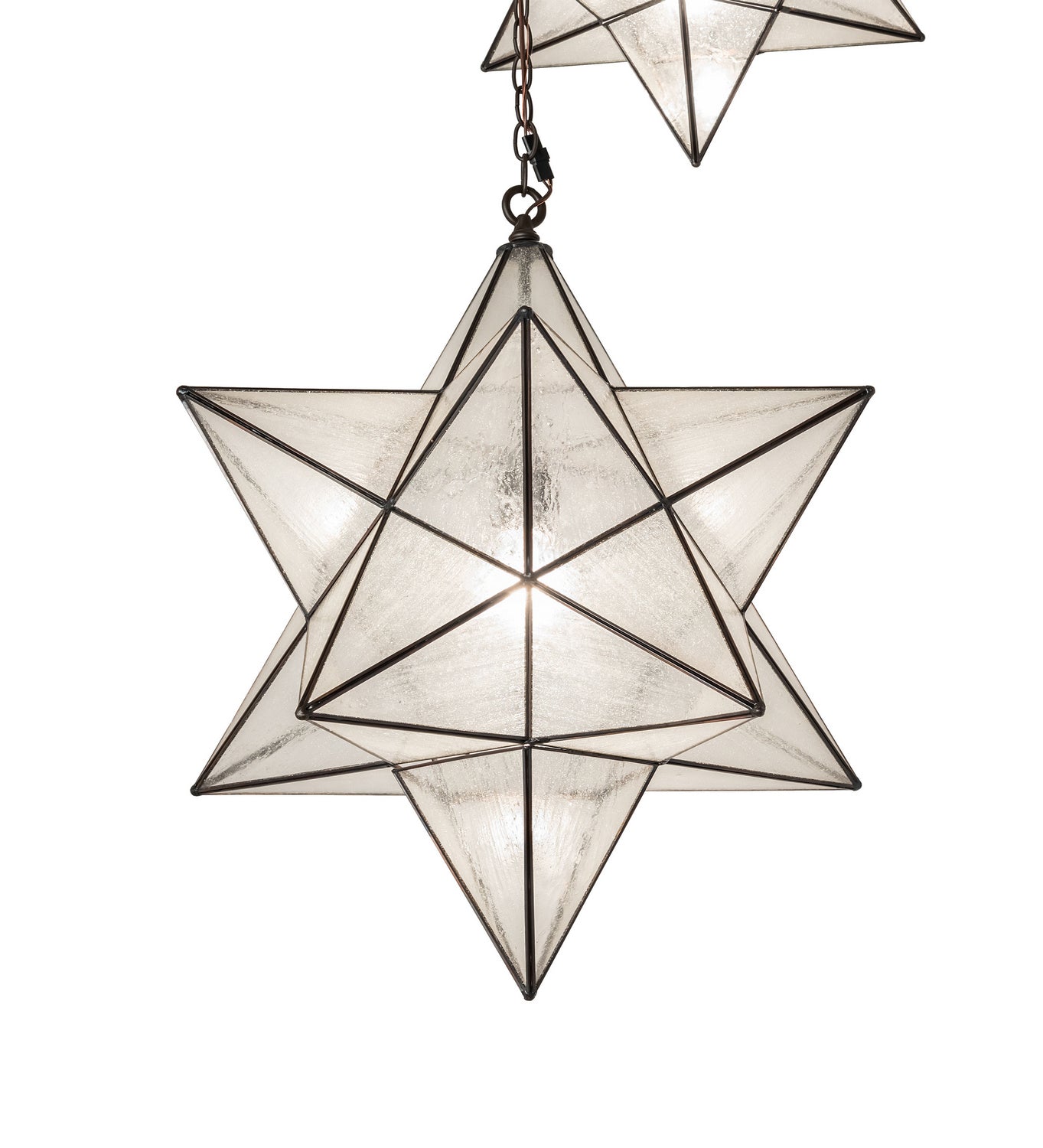 Meyda Tiffany - 247440 - Three Light Pendant - Moravian Star - Oil Rubbed Bronze