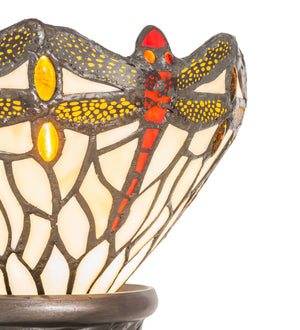 Meyda Tiffany - 247528 - One Light Mini Lamp - Tiffany Hanginghead Dragonfly - Mahogany Bronze