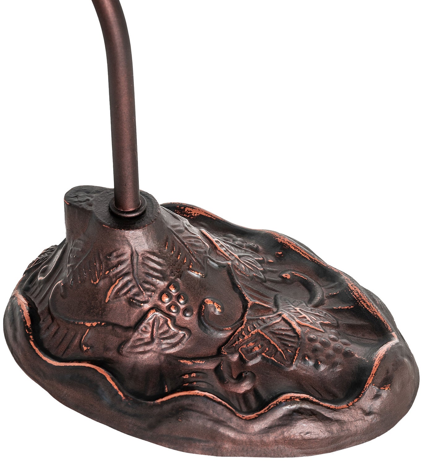 Meyda Tiffany - 247780 - One Light Desk Lamp - Roseborder - Mahogany Bronze