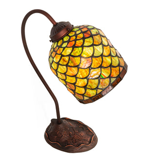 Meyda Tiffany - 247788 - One Light Desk Lamp - Acorn - Mahogany Bronze