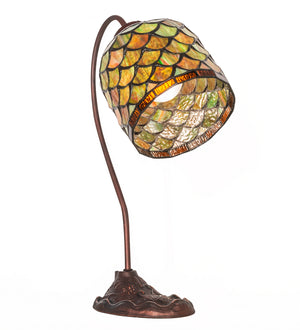 Meyda Tiffany - 247788 - One Light Desk Lamp - Acorn - Mahogany Bronze