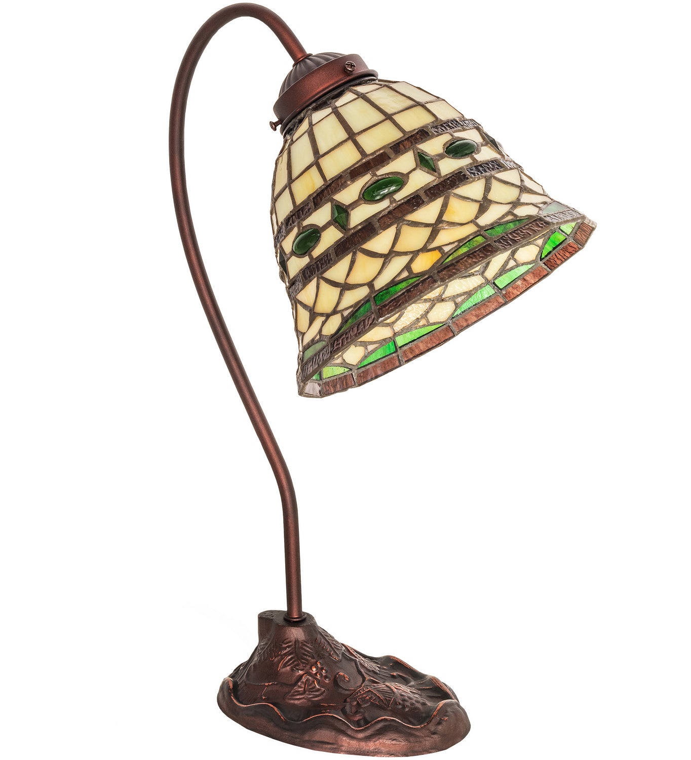 Meyda Tiffany - 247792 - One Light Desk Lamp - Tiffany Roman - Mahogany Bronze