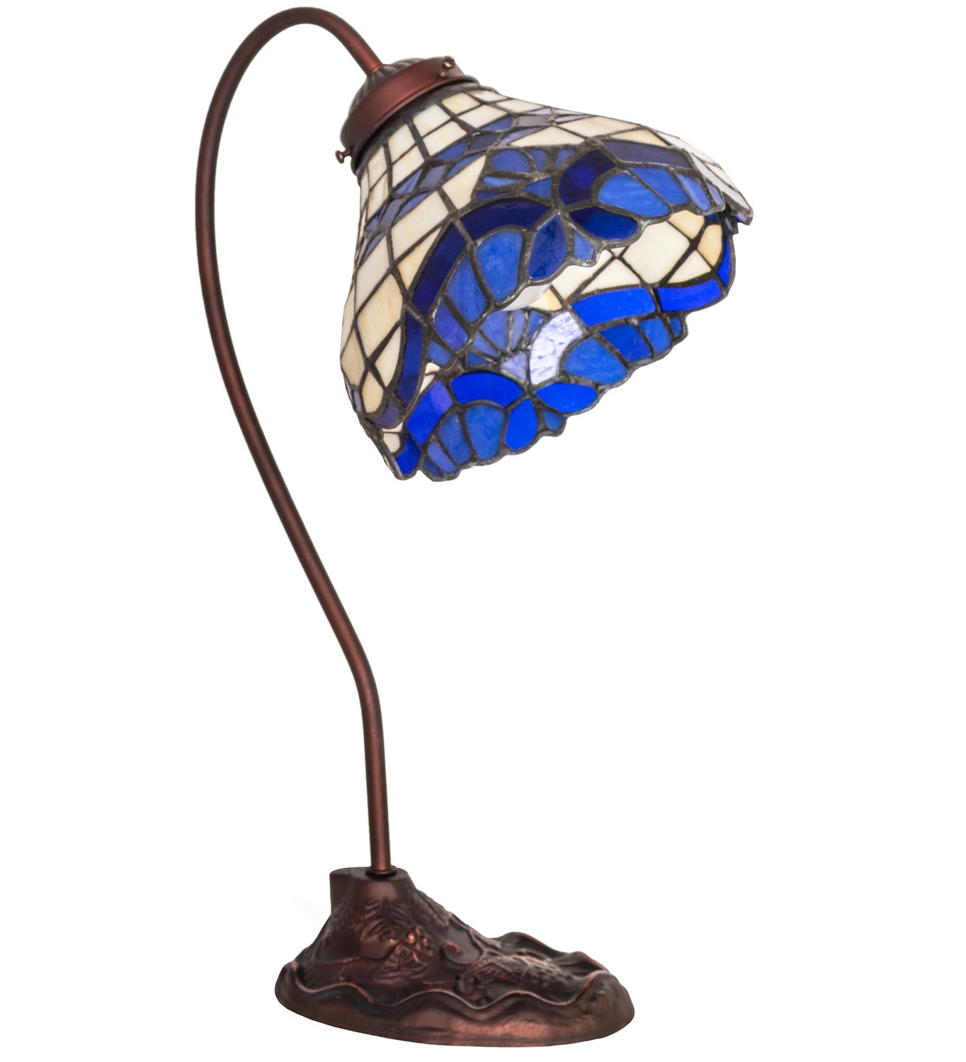 Meyda Tiffany - 247795 - One Light Desk Lamp - Baroque - Mahogany Bronze