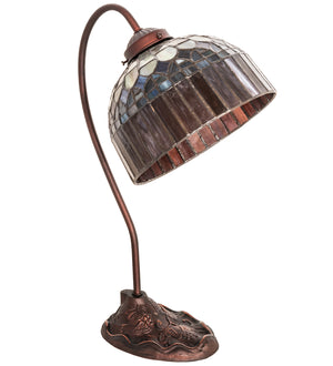 Meyda Tiffany - 247797 - One Light Desk Lamp - Tiffany Candice - Mahogany Bronze