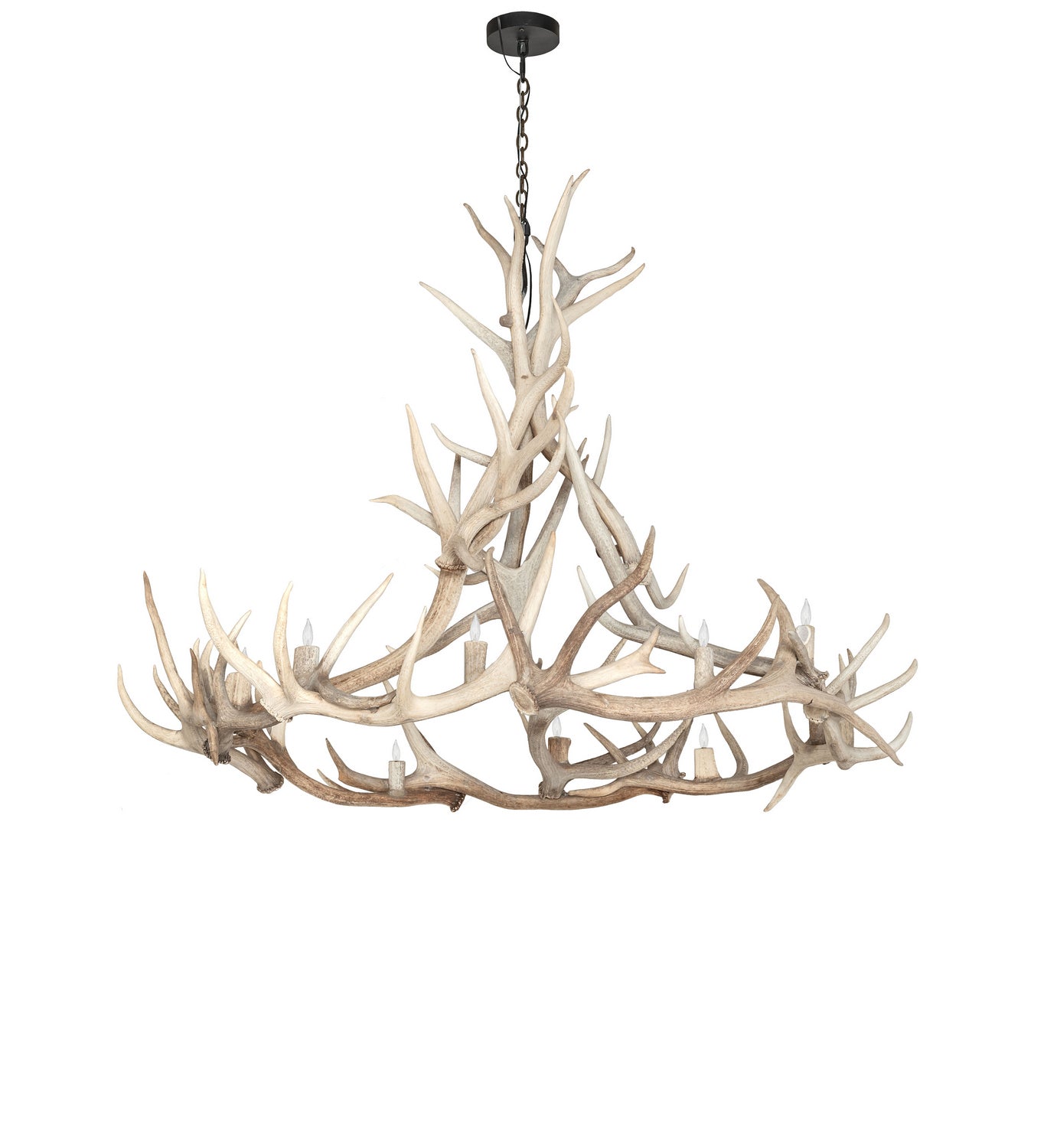 Meyda Tiffany - 247851 - 12 Light Chandelier - Antlers - Sun Bleached