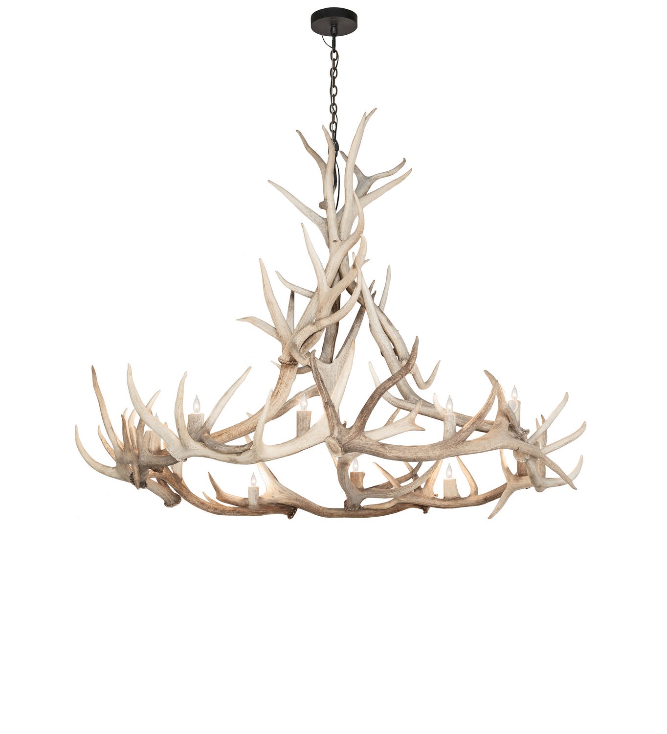 Meyda Tiffany - 247851 - 12 Light Chandelier - Antlers - Sun Bleached