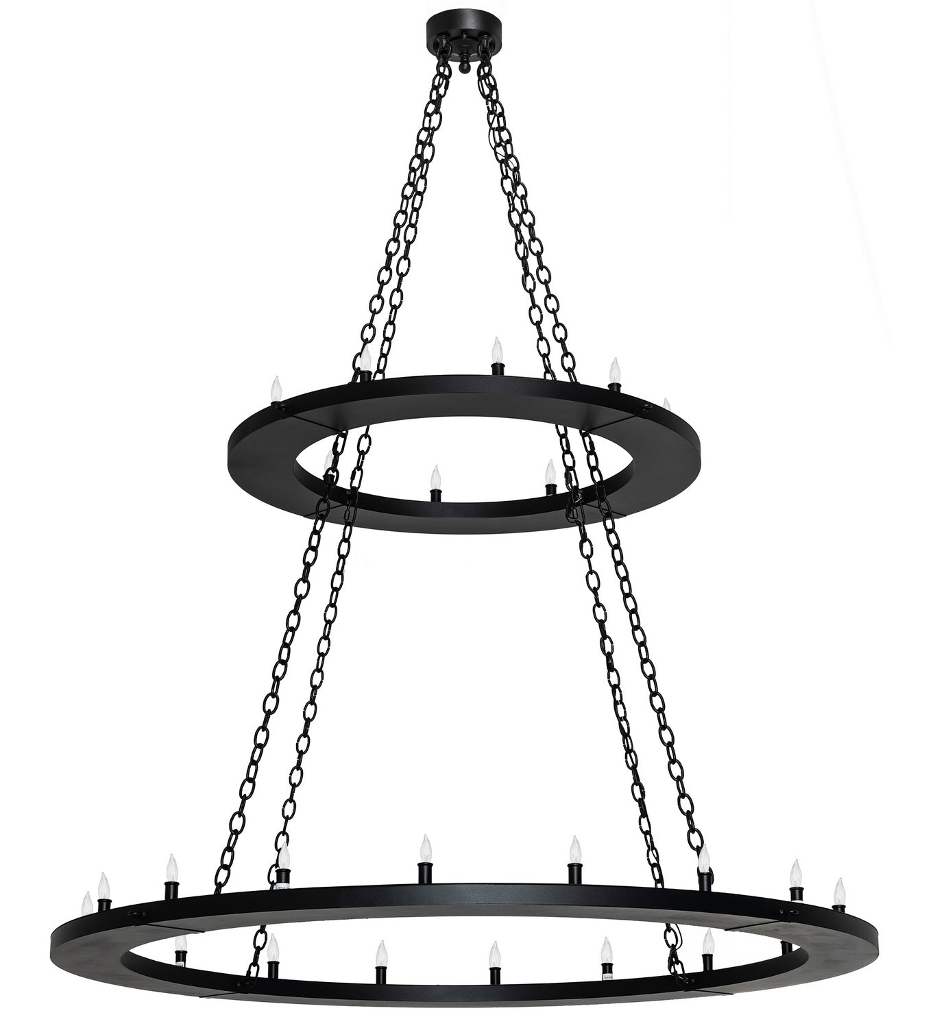 Meyda Tiffany - 247852 - LED Chandelier - Loxley - Textured Black