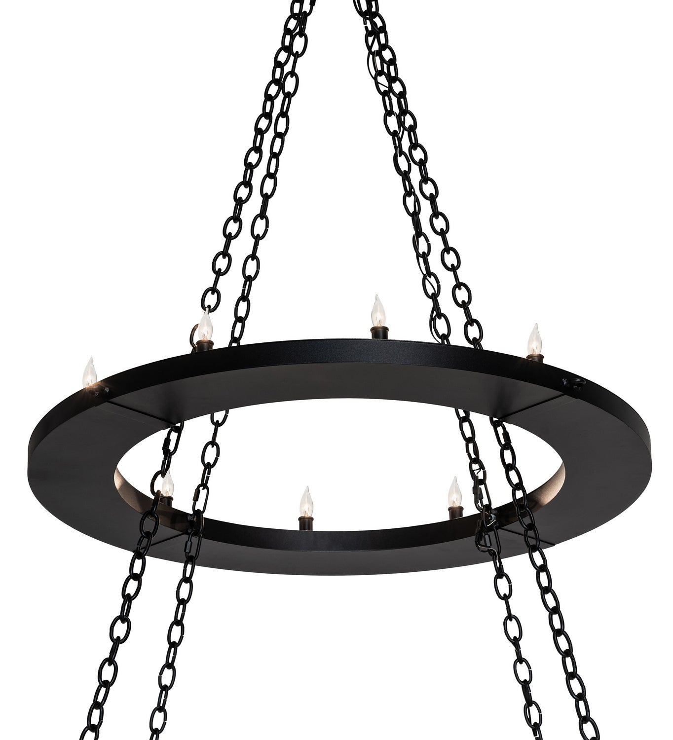 Meyda Tiffany - 247852 - LED Chandelier - Loxley - Textured Black