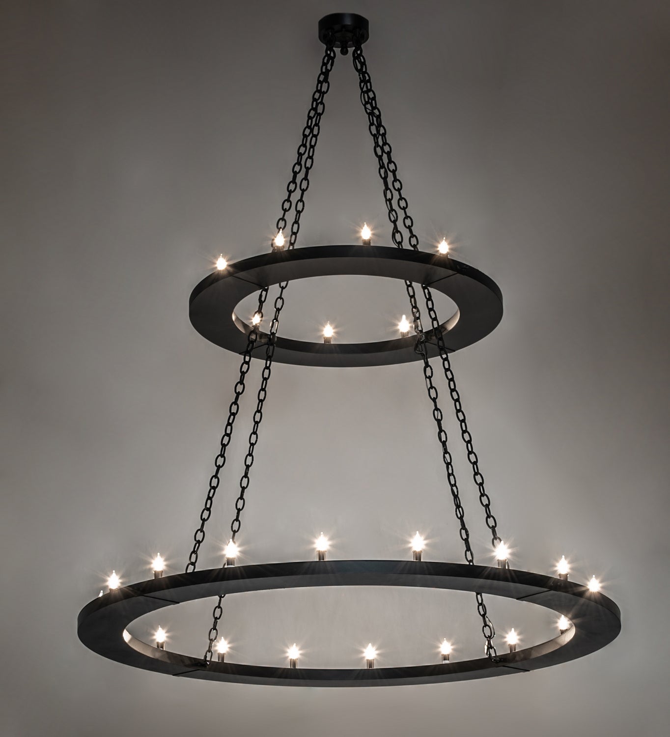 Meyda Tiffany - 247852 - LED Chandelier - Loxley - Textured Black