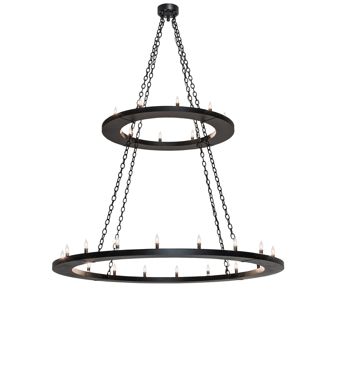 Meyda Tiffany - 247852 - LED Chandelier - Loxley - Textured Black