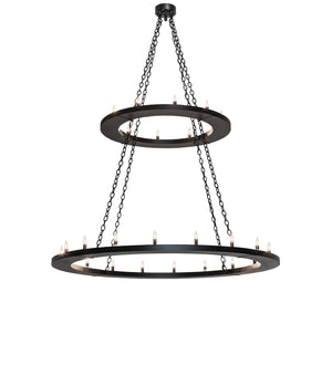 Meyda Tiffany - 247852 - LED Chandelier - Loxley - Textured Black