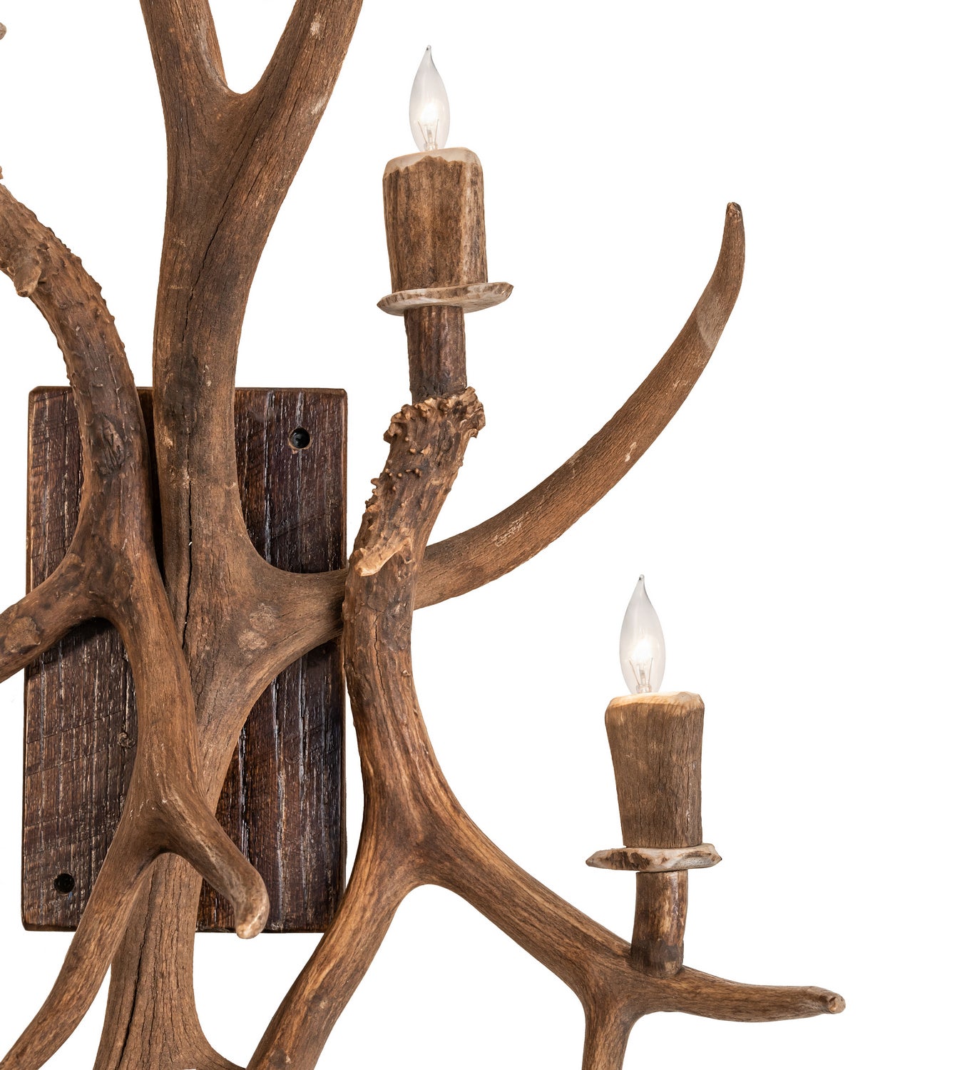 Meyda Tiffany - 247860 - Five Light Wall Sconce - Antlers - Naturally Shed/Stained