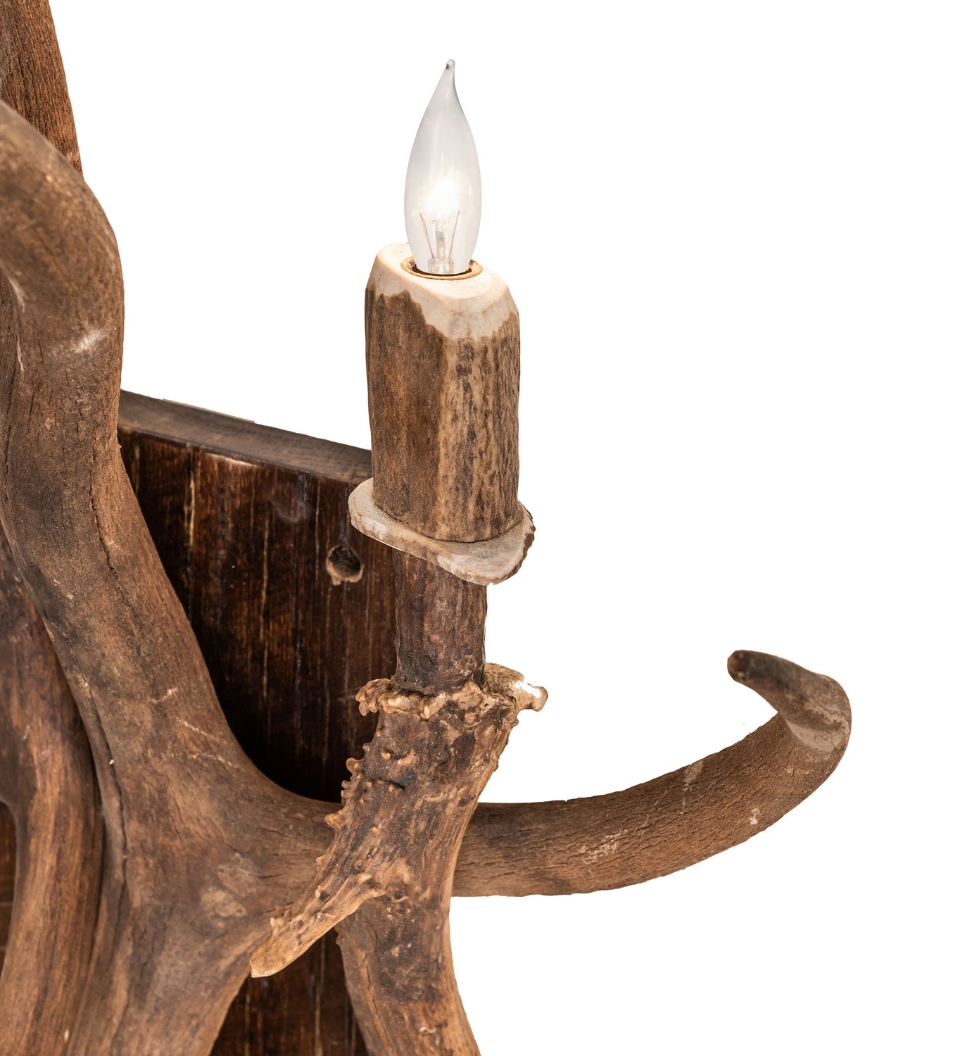 Meyda Tiffany - 247860 - Five Light Wall Sconce - Antlers - Naturally Shed/Stained