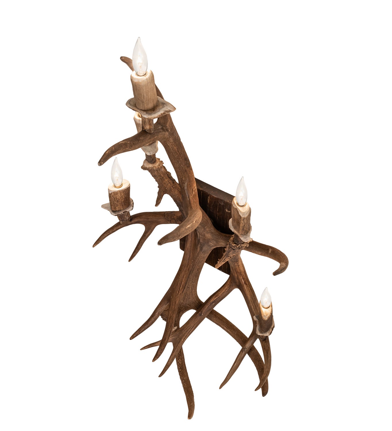 Meyda Tiffany - 247860 - Five Light Wall Sconce - Antlers - Naturally Shed/Stained