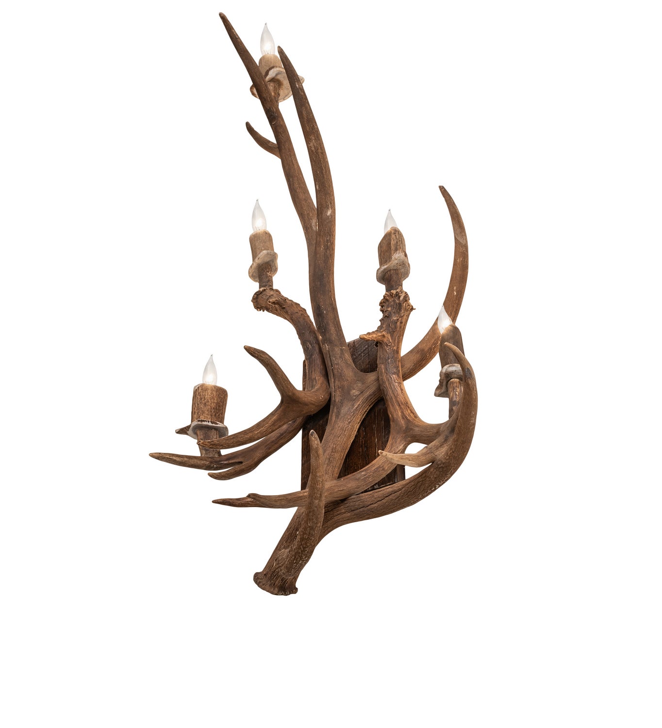 Meyda Tiffany - 247860 - Five Light Wall Sconce - Antlers - Naturally Shed/Stained