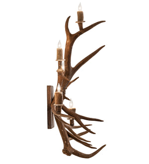 Meyda Tiffany - 247860 - Five Light Wall Sconce - Antlers - Naturally Shed/Stained